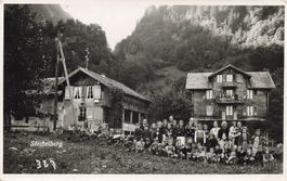 Stechelberg 1943 mit vielen Personen