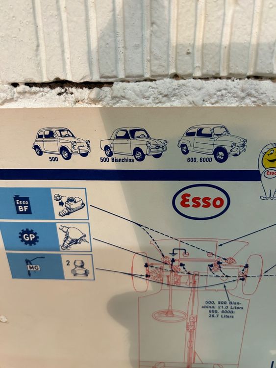 Rouleau D'Autocollants Esso Vintage - Thème Stations Service / Chauffage - Allemagne