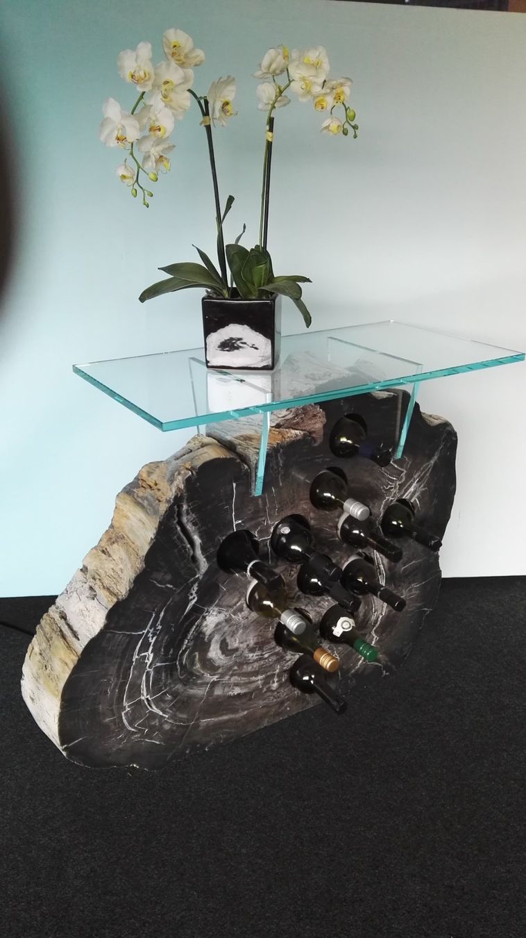 Scaffali: Versteinertes Weinregal mit Glasplatte – Nuovo (secondo la descrizione) da Camischolas venduto da mrs_9d6k