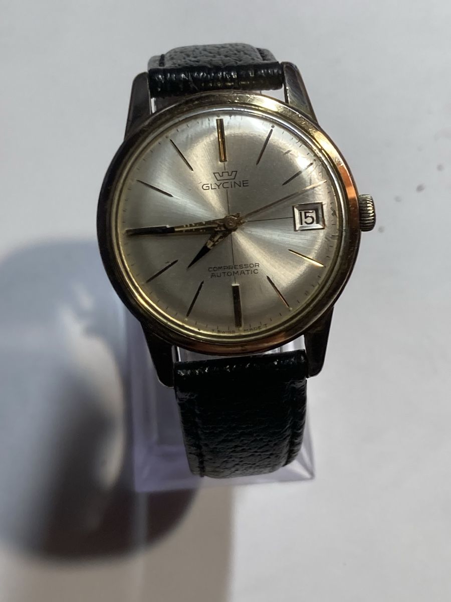 Glycine Orologi: Glycine Compressor Automatic 34 mm der 70 er – Usato da Glattbrugg venduto da vintagemania 5