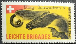 Soldatenmarke 2.WK, Dragoner Schwadron 9, Aufdr, Wi Kav 8