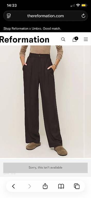 Pantaloni: Braune Stoffhose "Mason", Gr. 8 / M – Nuovo e nell'imballaggio originale da St. Gallen venduto da joa_ls9v