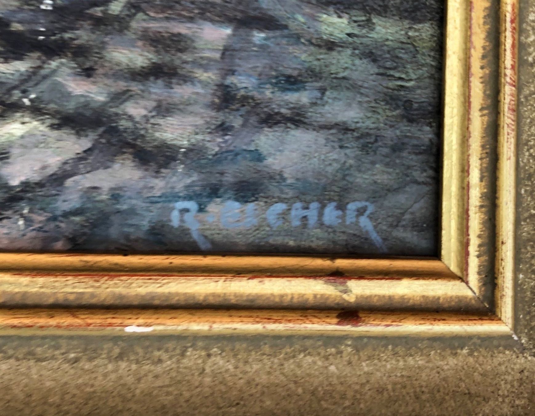 Gemälde: Oel auf Leinwand  Sig. R.Escher – Gebraucht aus Brunnen von brocundfloh 3