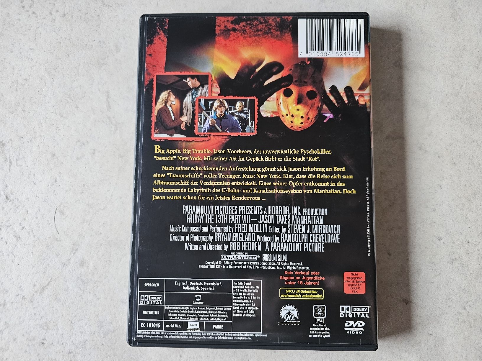 Alle DVDs: Freitag der 13.  -  Teil Vlll / Todesfalle Manhatten – Gebraucht aus Schneisingen von backstore24 1