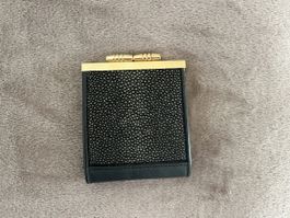 Porte-monnaie cuir raie galuchat