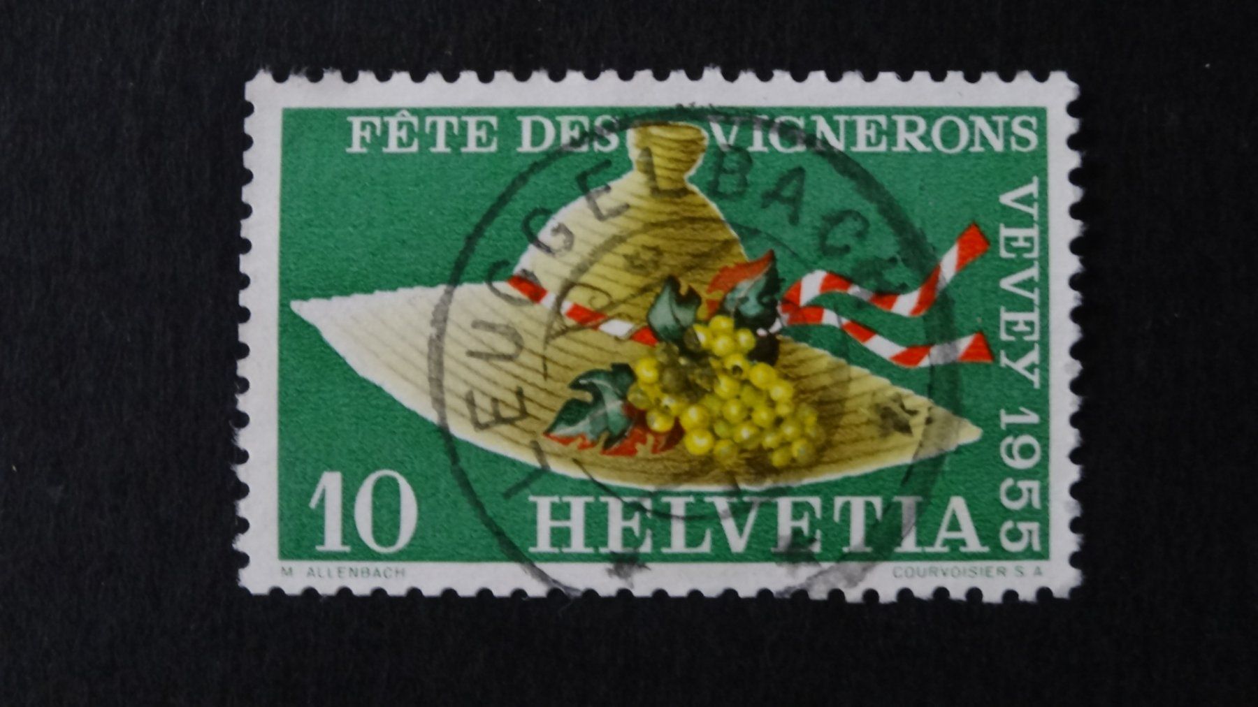 Alle Briefmarken: Vollstempel LEUGGELBACH 28.II.56   149 – Gebraucht aus Anwil von C-DAIHA