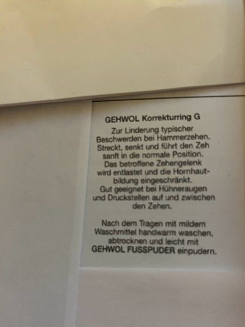 Pedicure: Zehen Korrekturring G – Nuovo e nell'imballaggio originale da Nottwil venduto da Frontal 2