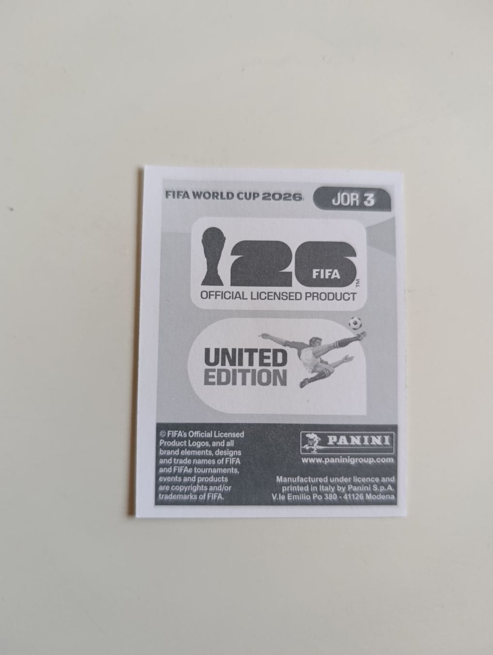 Panini Sammelbilder & Trading cards: Panini World Cup 2026 JOR 3 Haddad – Neu (gemäss Beschreibung) aus Lavey-Village von pas_7xd2 1