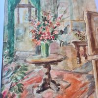  ANTIKER AQUARELL 