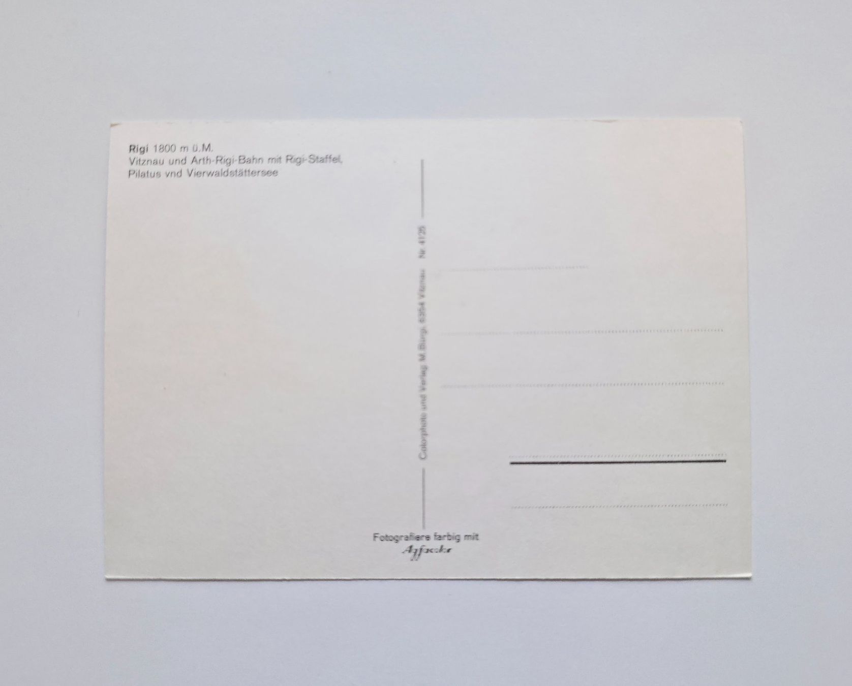 Cartoline postali: AK Bahnen Arth-Rigi-Bahn – Usato da Dättlikon venduto da Wundertuete_ 1