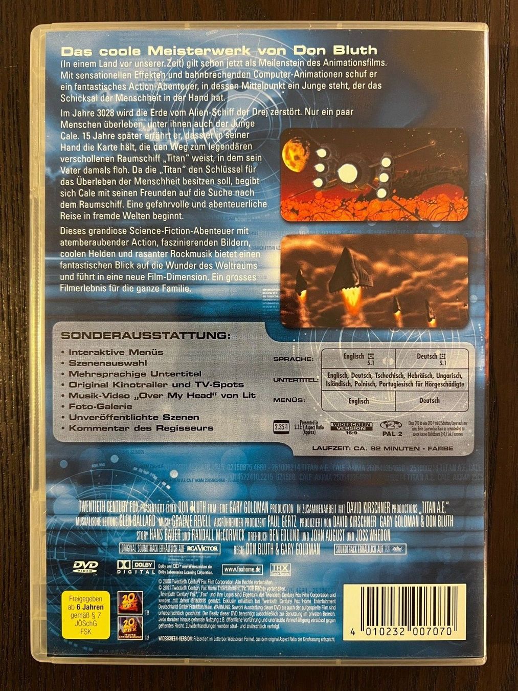 Tutti i DVDs: Titan A. E. – Usato da Zürich venduto da FilmFreunde 1
