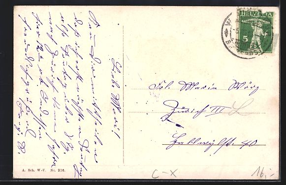 Cartoline postali: Winterthur, Blick in die mittlere Marktg – Usato da Berlin venduto da bartko-reher 1