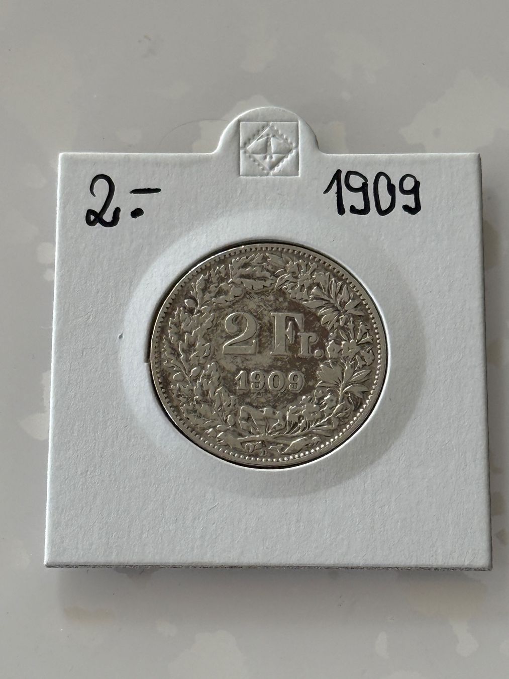 Alle Münzen: 2 Franken 1909  Rar – Gebraucht aus Wallisellen von SWISS_SILVER1