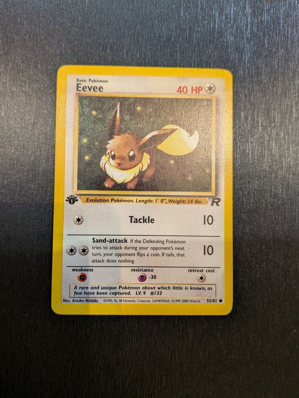 Pokémon Cartes à collectionner: Team Rocket Eevee 55/82 1st edition Ab 1 – D'occasion à Paradiso par Pkmn10