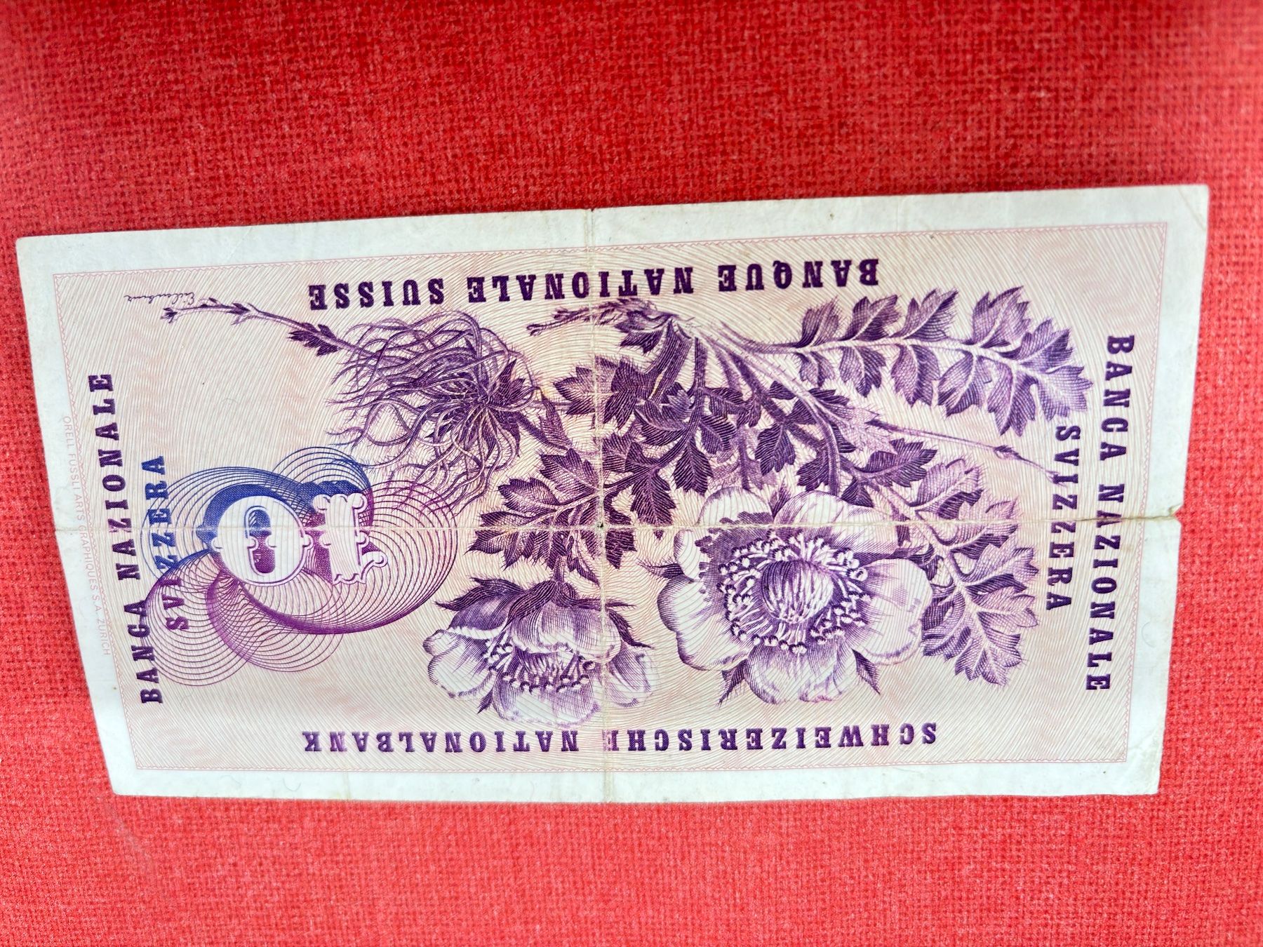 Banconote: 10 Franken Banknote 1977 gebraucht – Usato da Ormalingen venduto da digital09 1