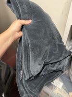 Wohndecke Micasa Plüsch anthrazit guter Zustand