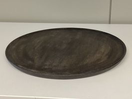 Holztablett rund Ø ca. 40 cm neuwertig -Wiitergäh