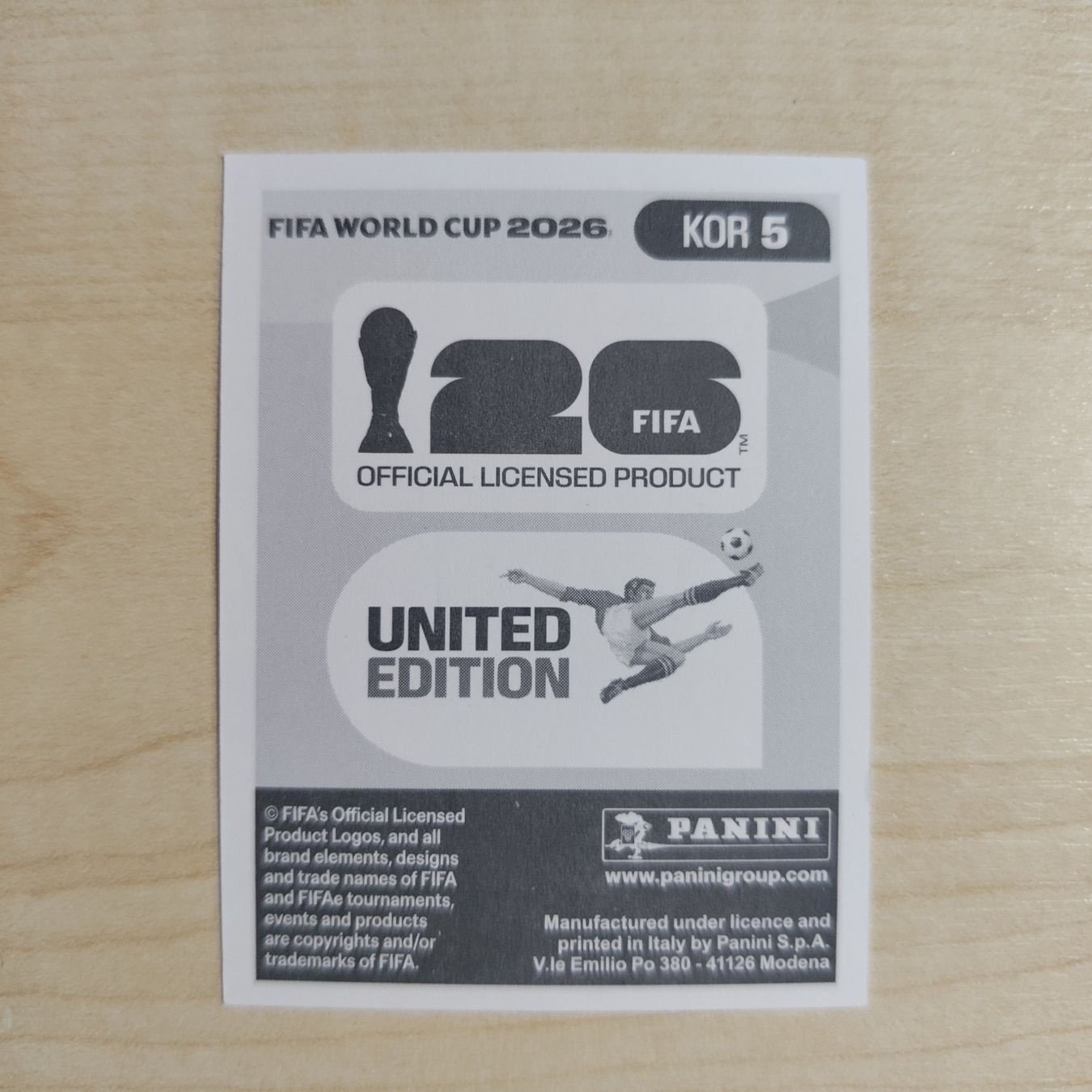 Panini Carte collezionabili: Yumin CHO, KOR 5, Panini WM 2026 – Nuovo (secondo la descrizione) da Dietlikon venduto da itmo 1