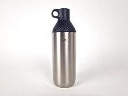 WMF Cromargan Trinkflasche Schwarz Silber 0.5 l