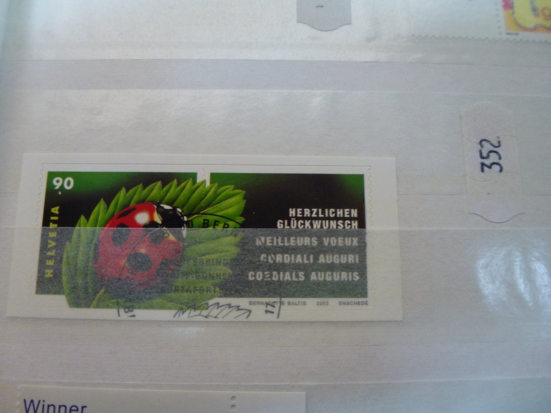 Alle Briefmarken: 2002 Glücksbringer ET-STEMPEL – Gebraucht aus Olten von Disc-Verkauf