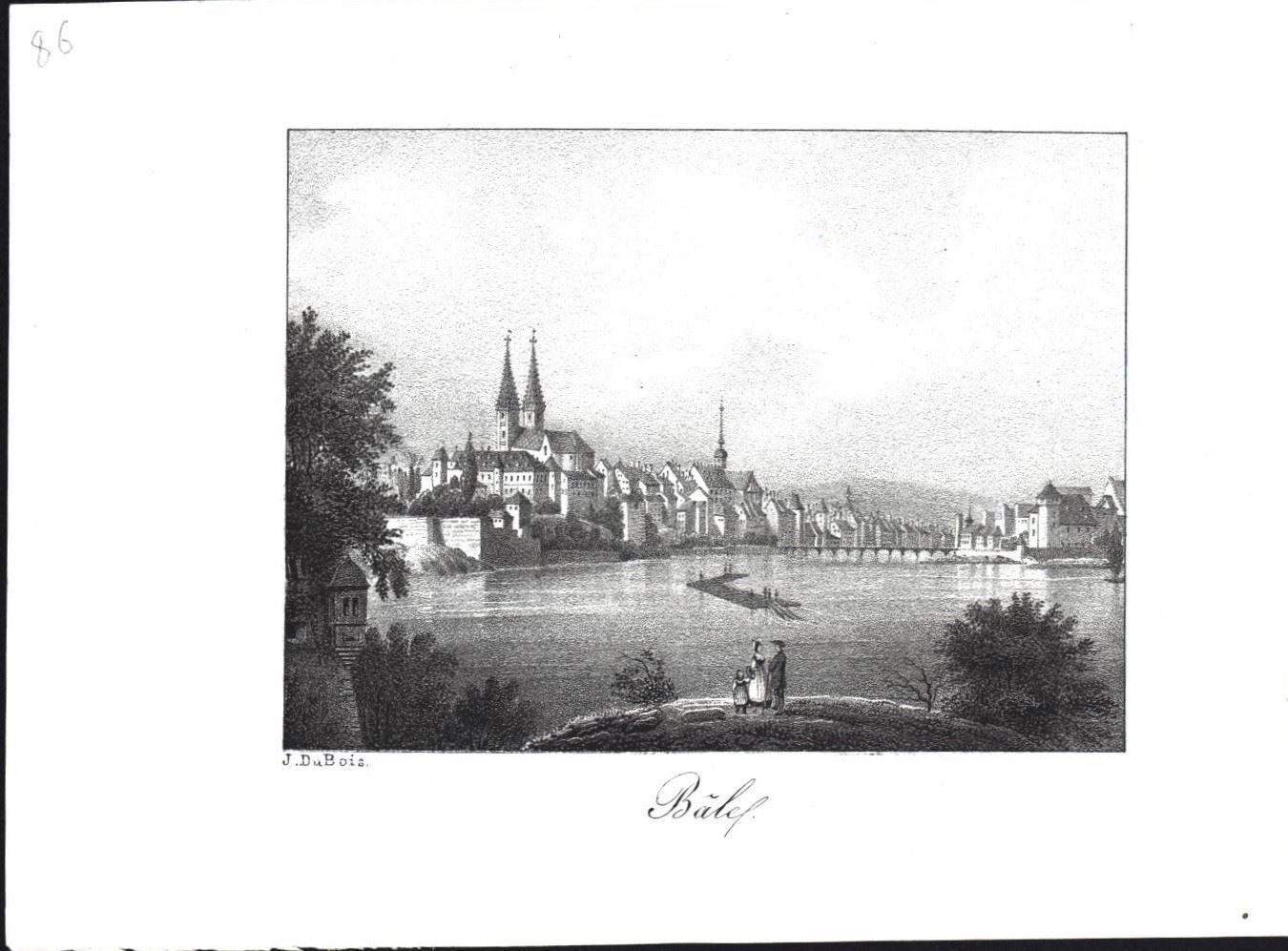 Incisioni: Basel  Lithographie von Dubois – Usato da Rafz venduto da Helvet32