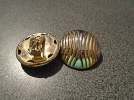 Ohr Clips gold-/silberfarbig gestreift