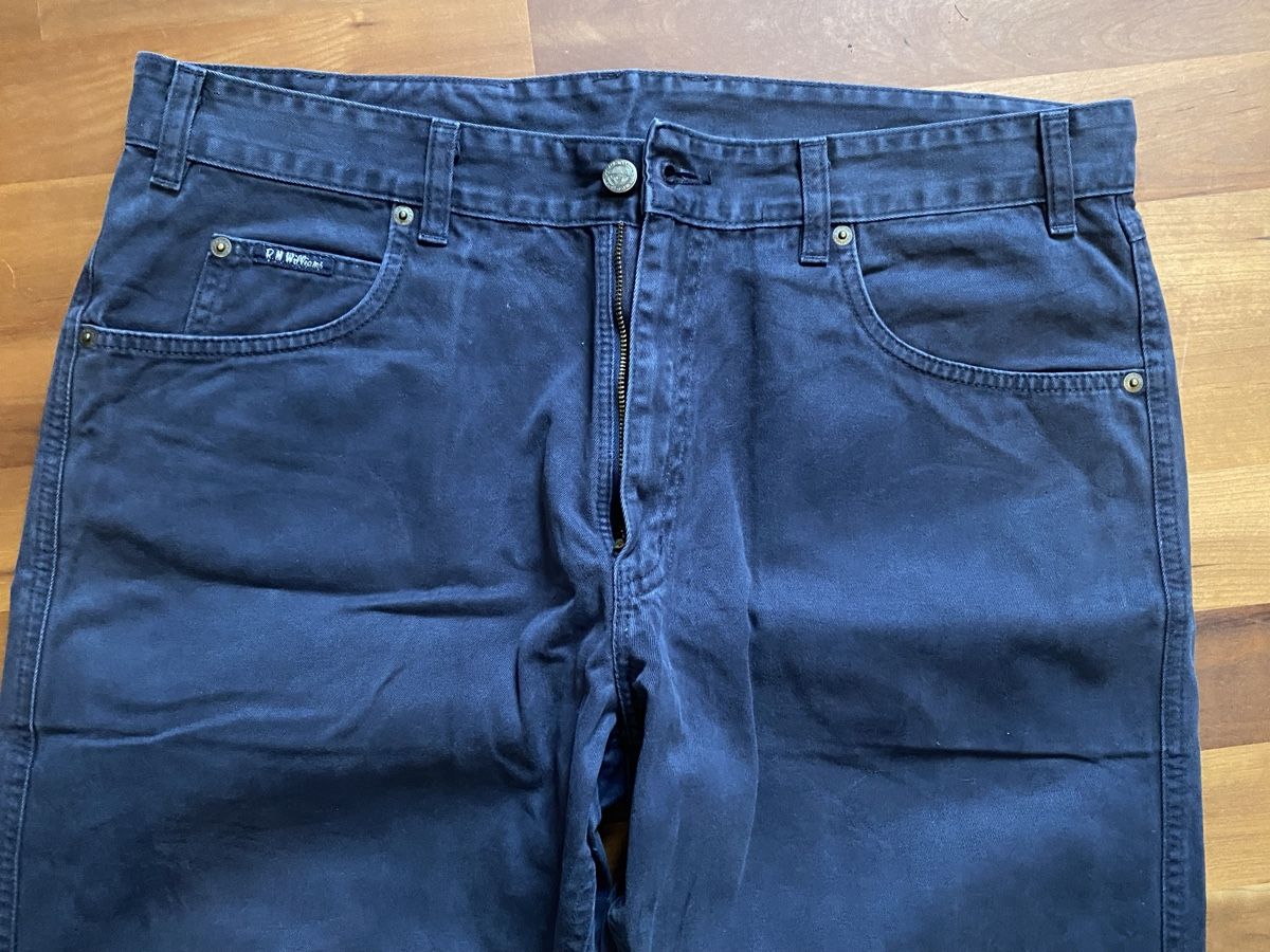 Pantaloni: R.M. Williams Herren Hose, Blaugrau, Grösse 38 – Nuovo (secondo la descrizione) da Böbikon venduto da Kathi3000_ 1