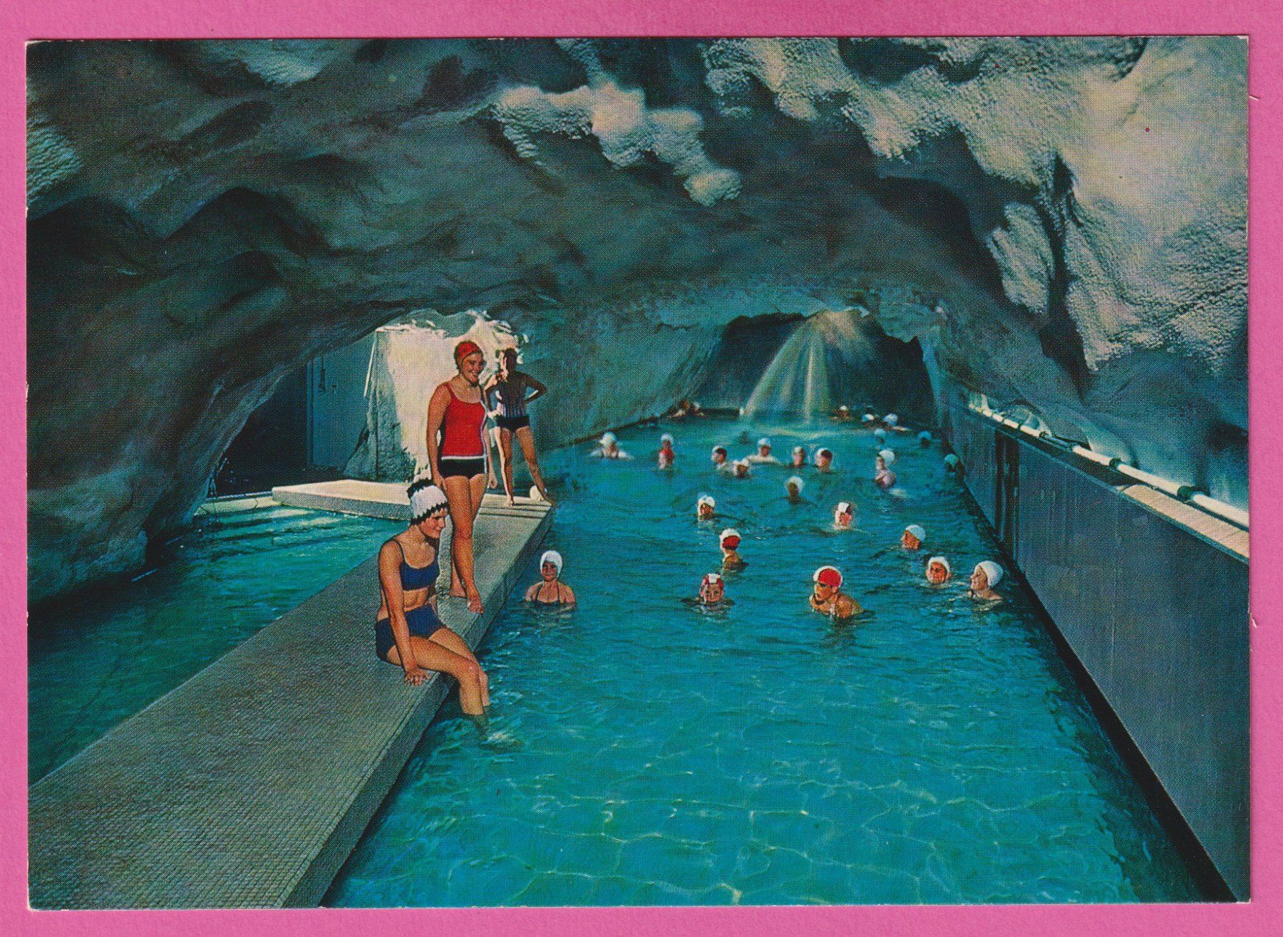 Cartoline postali: Brigerbad Wallis sehr belebt – Usato da Einsiedeln venduto da dillie