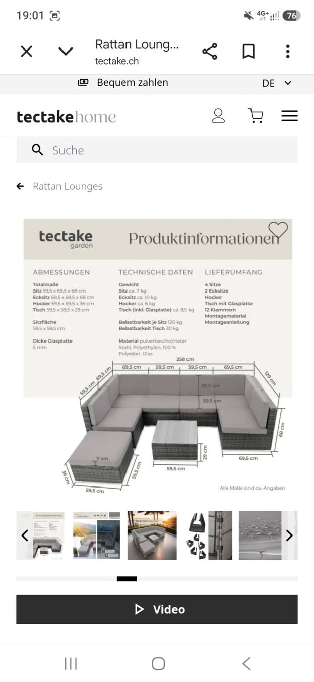 Fauteuils: Garten Lounge zum verkaufen – D'occasion à Uznach par jes_h62s