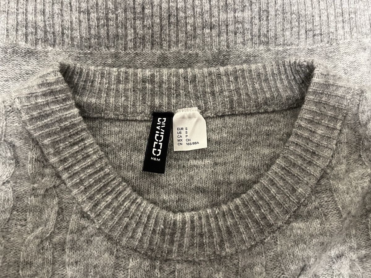 H&M Maglioni & Felpe: Zopfstrickpullover grau S neu – Nuovo (secondo la descrizione) da Birrwil venduto da vanyboo 3