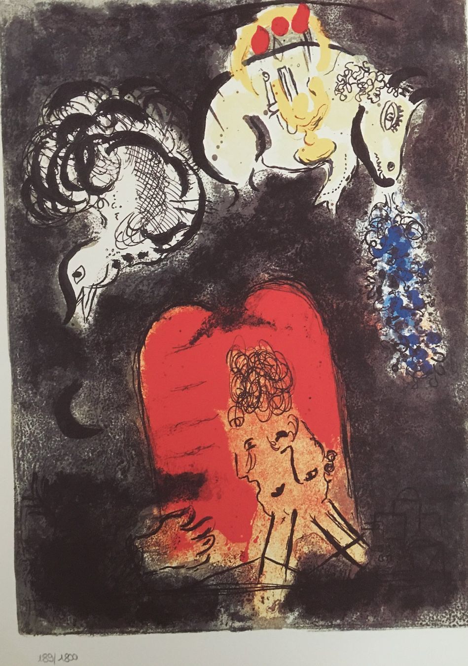 Grafiken & Lithographien: Marc Chagall Exodus – Zyklus      "Frontispiz" – Gebraucht aus Nennigkofen von Sommersonnen 2