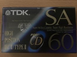 Kassette TDK SA 60 original verpackt