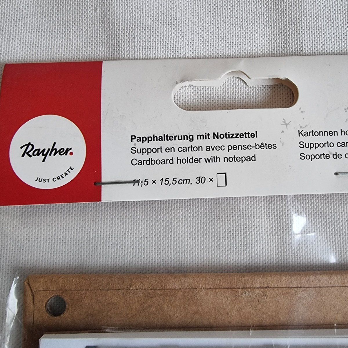 Blocchi: Rayher Papphalterung mit Notizzettel, 2 Stück, Neu! – Nuovo e nell'imballaggio originale da Rupperswil venduto da moni_2024 1