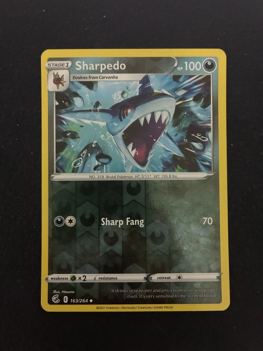 Pokémon Sammelbilder & Trading cards: FUSION STRIKE # 163 SHARPEDO – Neu (gemäss Beschreibung) aus Taverne von YOHISTORE