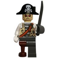LEGO® Piraten Minifigur Eigenkreation Kapitän Zombie