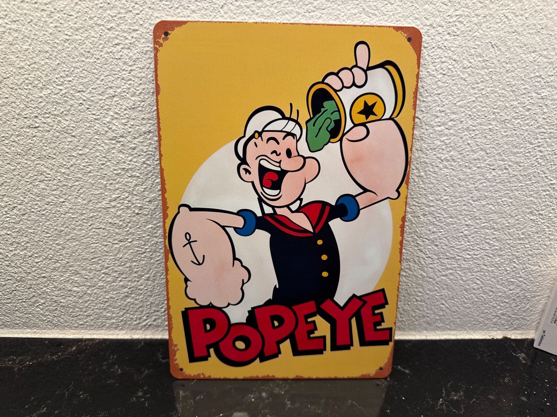 Insegne: SCHILD METALL POPEYE / DER RENNER/ NEU / 1 Pcs. – Nuovo e nell'imballaggio originale da Seon venduto da Aaargauer01 2