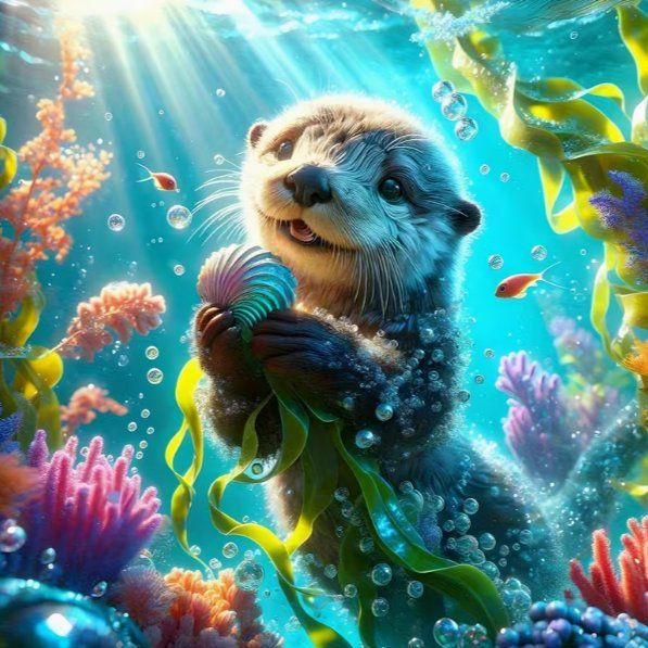 Kit bricolage: Diamond Painting Otter im Teich-32-Eck-626 – Nuovo e nell'imballaggio originale da Obergösgen venduto da Diydiamant