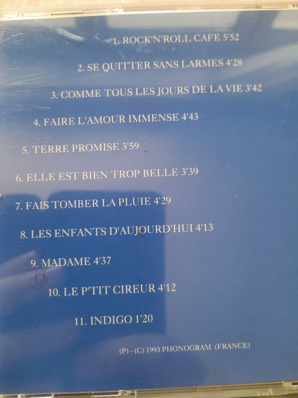 CDs: CD François Feldman - Indigo – D'occasion à Pully par bro_n52j 2