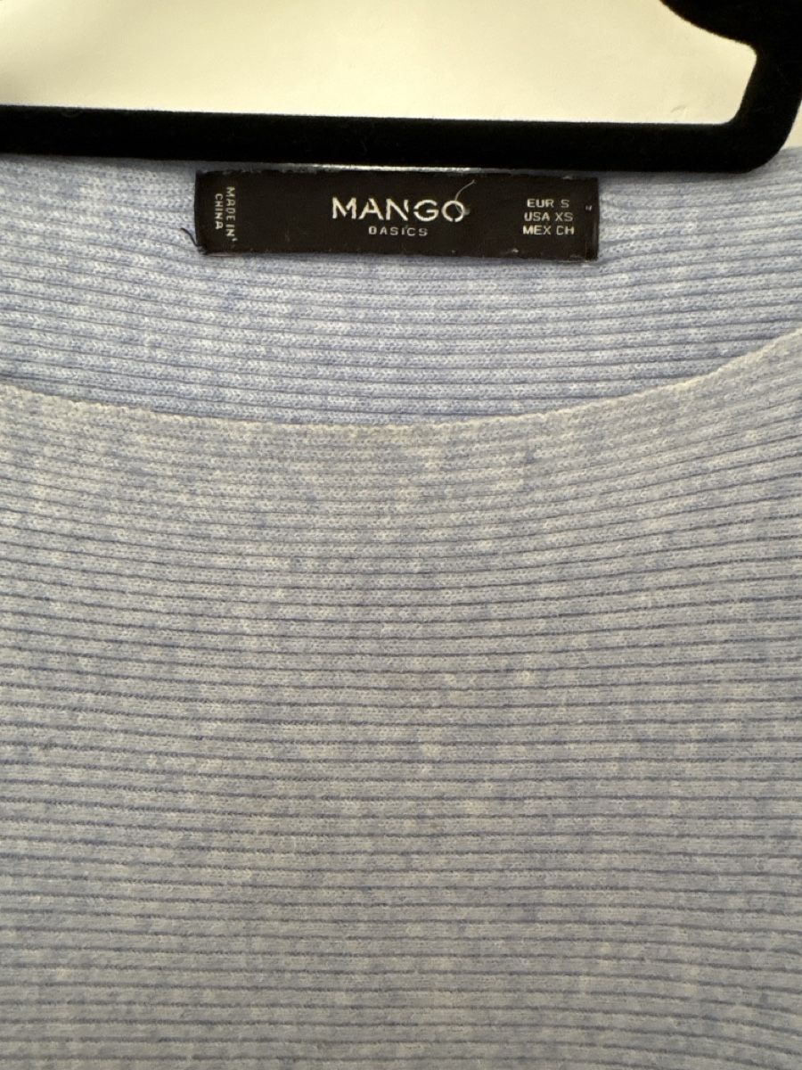 Mango Maglioni & Felpe: Damen Pullover Mango hellblau gerippt  – Nuovo (secondo la descrizione) da Flims Dorf venduto da chauy 1