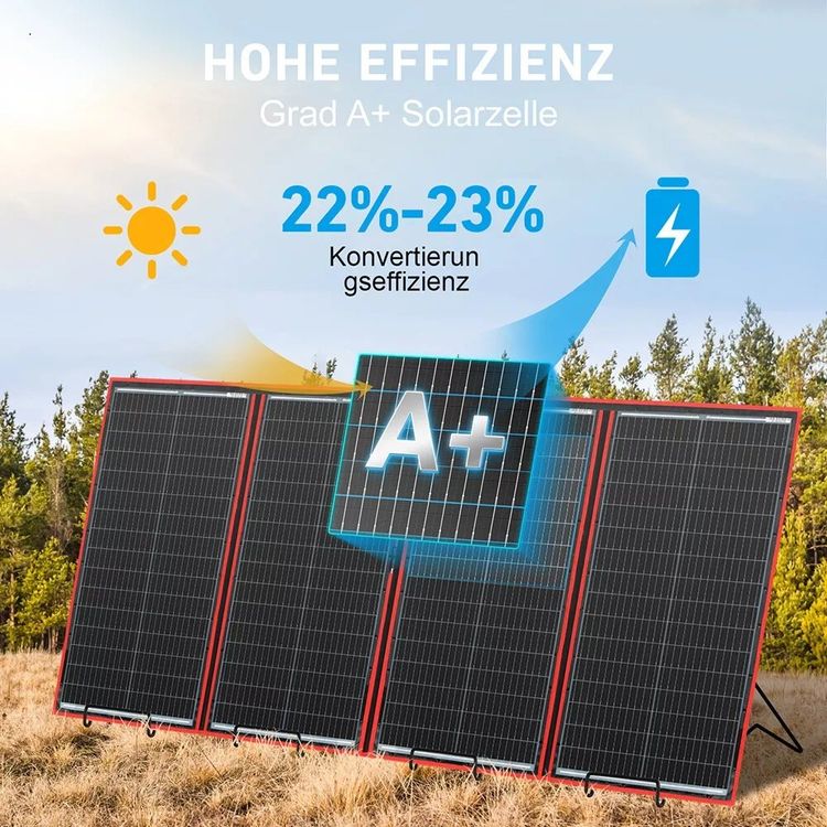 Dispositivi a energia solare: 300W Faltbar Solarpanel Tragbar 12V Solar für Batterie – Nuovo e nell'imballaggio originale da Wallenwil venduto da toesstal-vertrieb 7