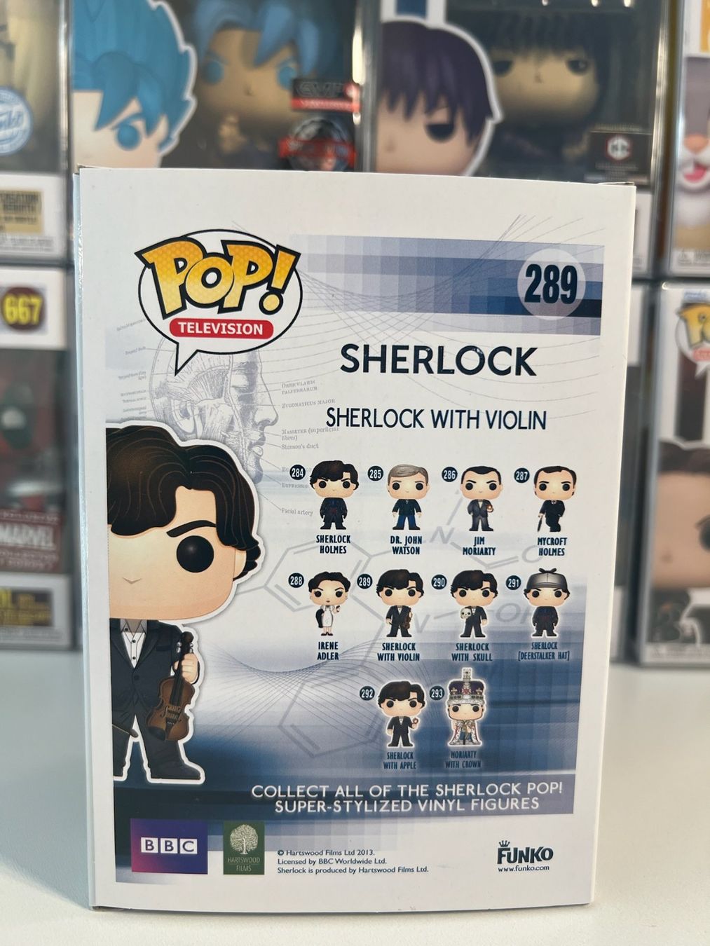 Funko Statuette: Funko POP! Television Sherlock - Sherlock with Violin 2017 – Nuovo e nell'imballaggio originale da Le Mouret venduto da perfectbijou 2