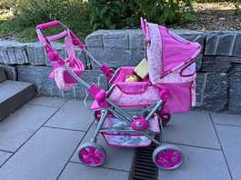 Puppenwagen pink rosa guter Zustand