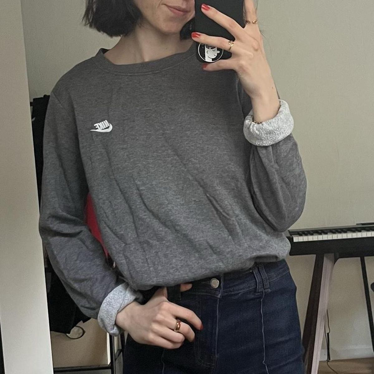 Nike Pullover & Sweatshirts: nike sweatshirt grey – Gebraucht aus Luzern von janine_l 1