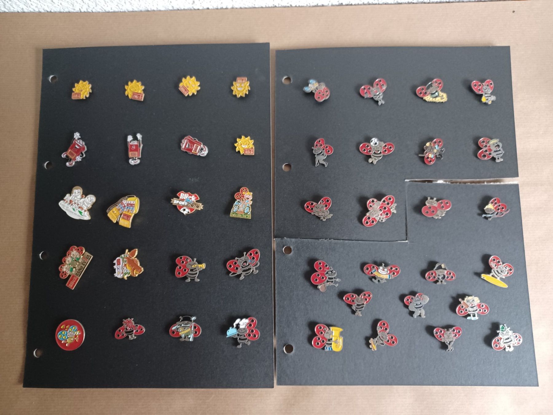 Swiss Placchette & Badge: c/40+ verschiedene Pins Blick/Käferli mit Verschluss – Usato da Hagendorn venduto da siwasi3