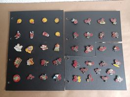 c/40+ verschiedene Pins Blick/Käferli mit Verschluss