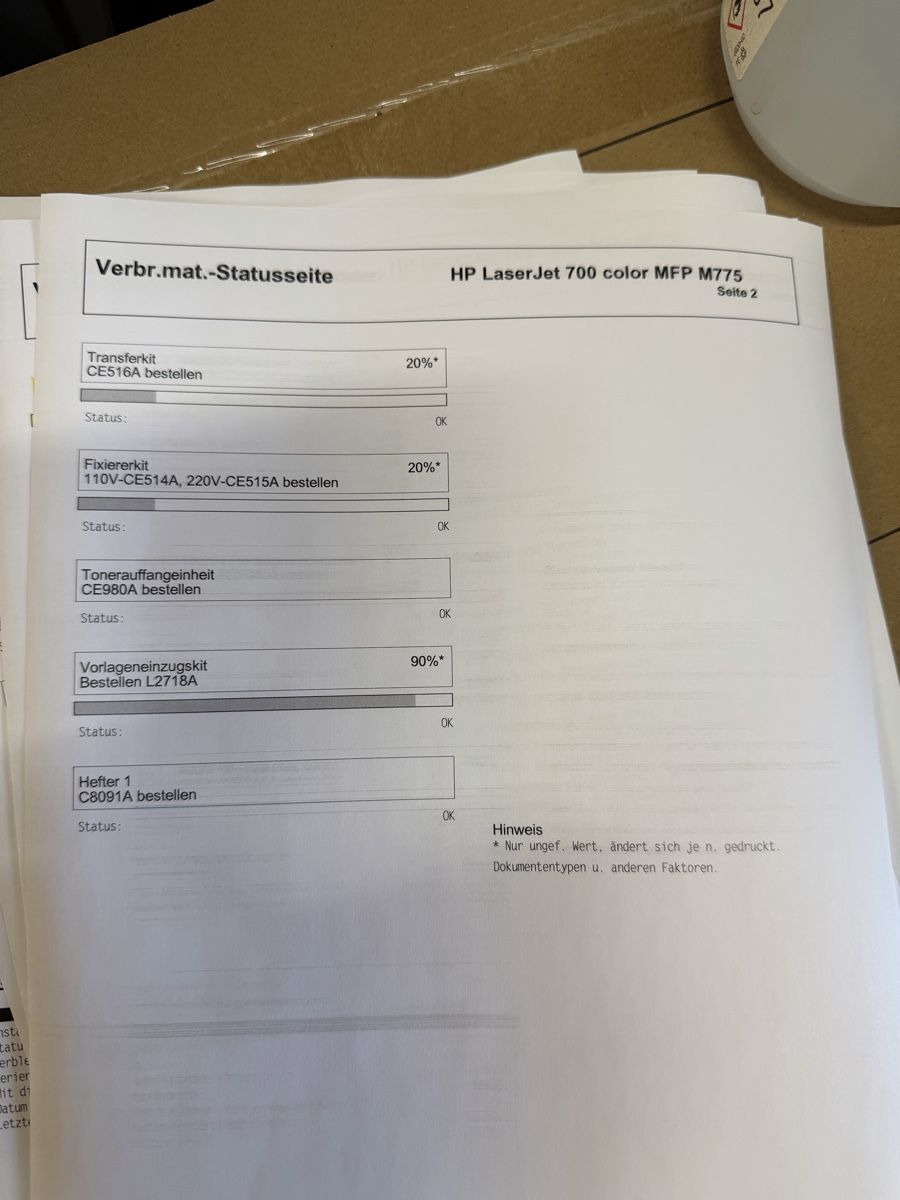 Hewlett Packard Fotocopiatrici: HP LaserJet 700 color MFP M775 – Usato da Zürich venduto da Zvijerka 2
