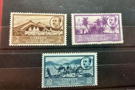 3 Timbres Afrique Occidentale Espagnole