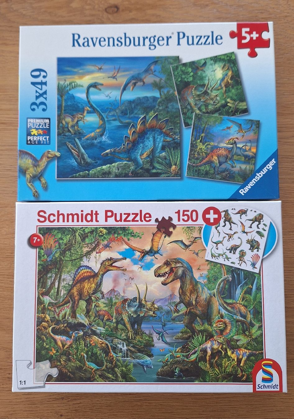 Ravensburger Puzzle: Ravensburger & Schmidt Puzzle Dinosaurier – Usato da Oberkulm venduto da kar_jgx9