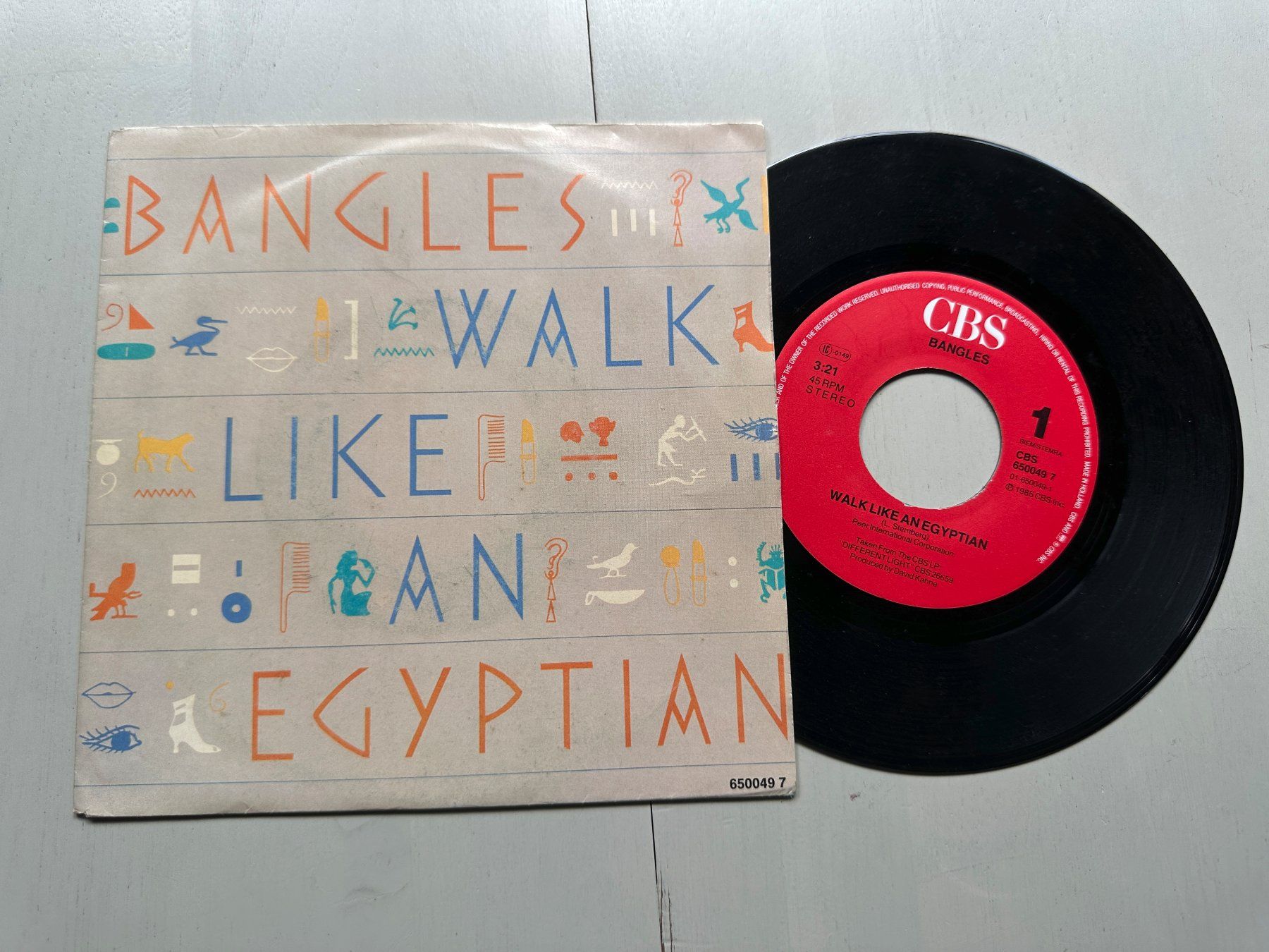Dischi in vinile: BANGLES tolle Single Walk like an egyptian 80's – Usato da Basel venduto da Partridge
