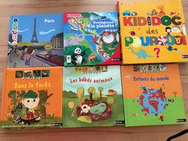 Lot 6 livres enfants - Kididoc Nathan & Mes P'tits Docs